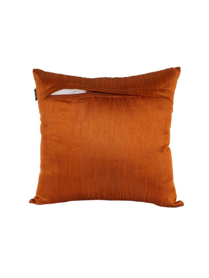 ambbi collections digital printed cushion cover  16 x 16 inches in satin, set of 1 - 17692879 -  Standard Image - 3