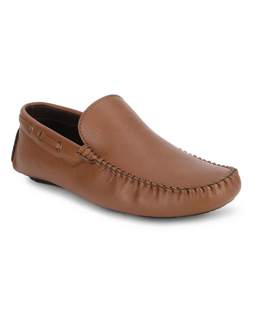 tan pu slip on loafers - 17693840 -  Standard Image - 0