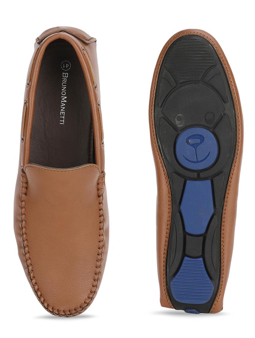 tan pu slip on loafers - 17693840 - Standard Image - 3