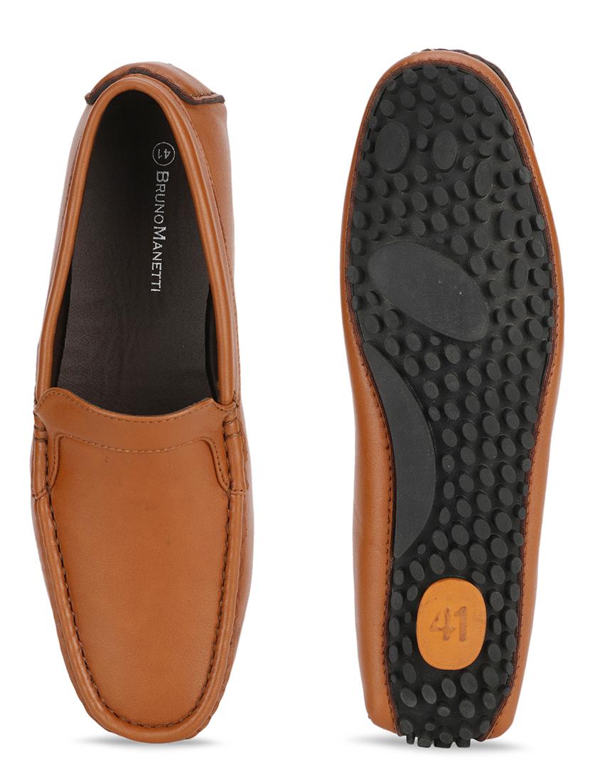 tan pu slip on loafers - 17693855 - Standard Image - 3