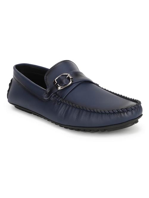 navy pu slip on loafers - 17693859 -  Standard Image - 0