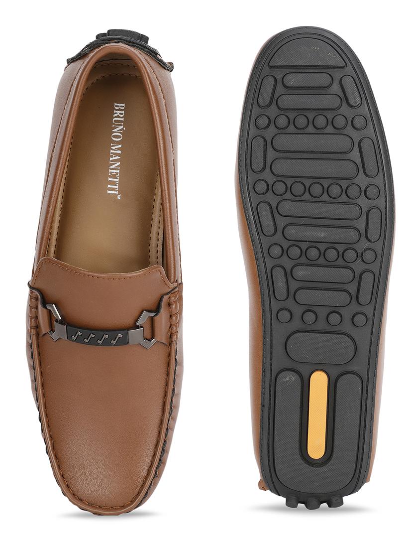 tan pu slip on loafers - 17693893 - Standard Image - 3