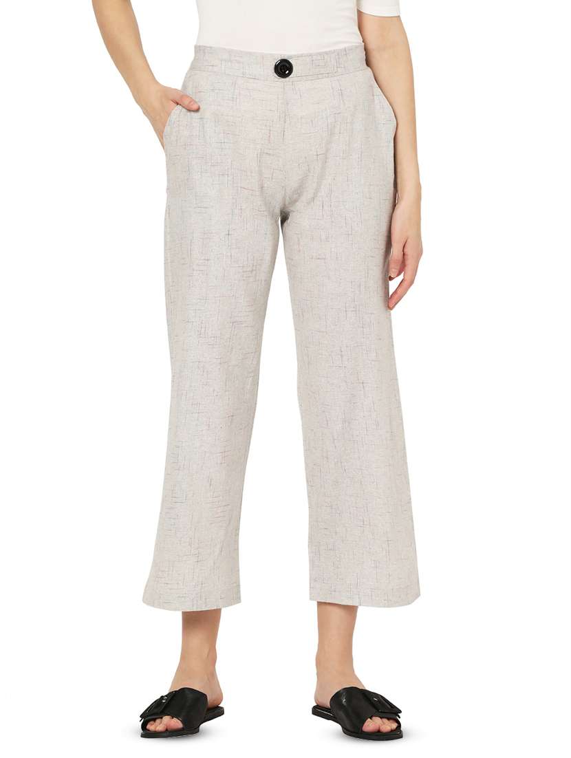 high rise cropped trousers - 17694789 -  Zoom Image - 0