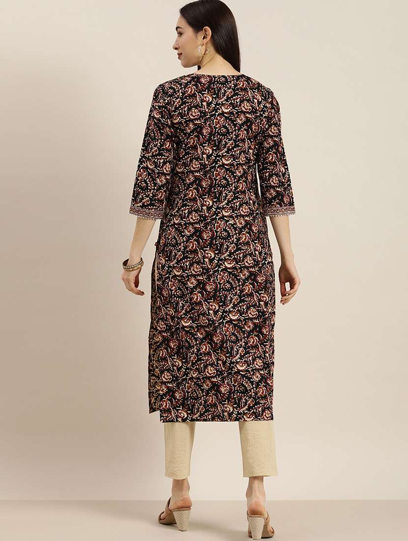 women's straight kurta - 17694810 -  Standard Image - 3