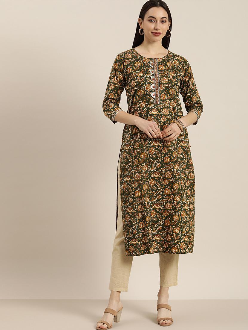 women's straight kurta - 17694815 - Zoom Image - 0