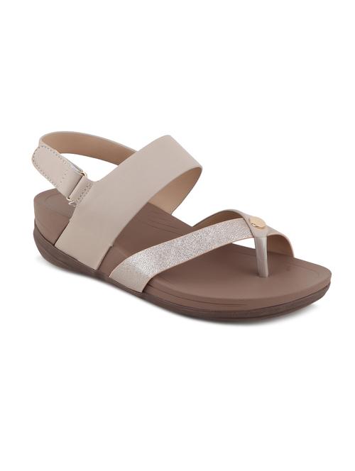 calzado womens's casualwear beige color platform heels sandals - 17694833 -  Standard Image - 0