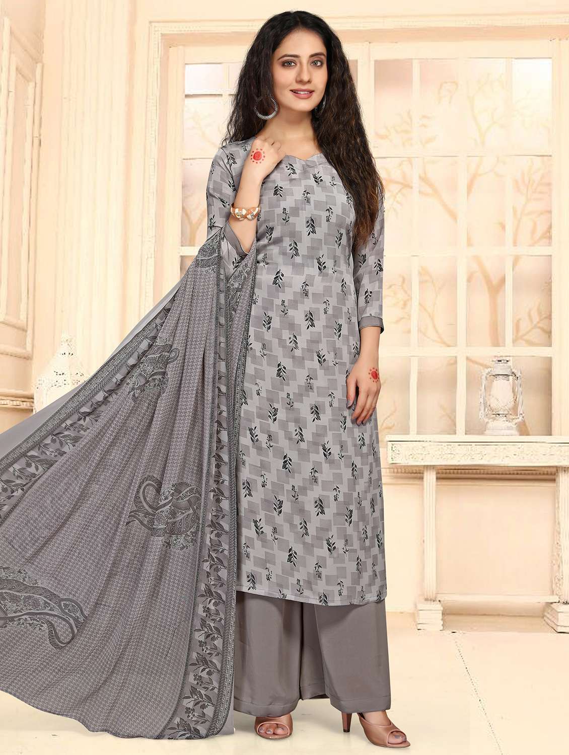 Buy online Printed Suit Set from Suits & Dress material for Women by