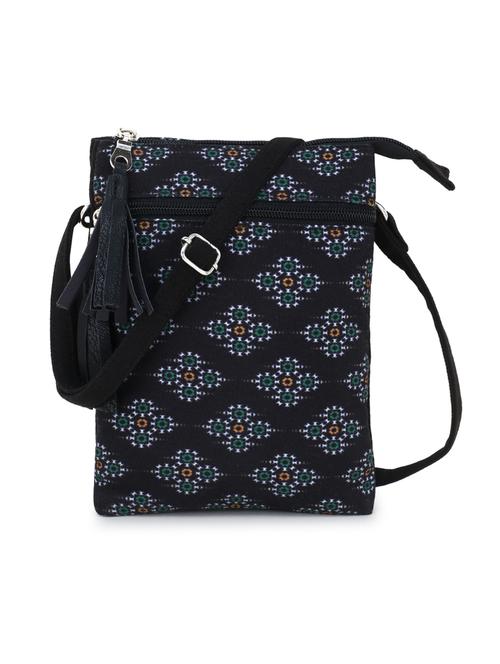 black canvas sling bag - 17695048 - Standard Image - 0