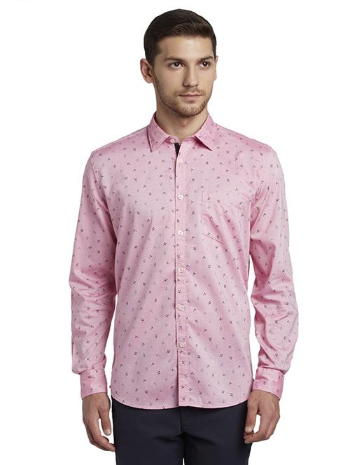 red printed casual shirt - 17696425 - Standard Image - 0