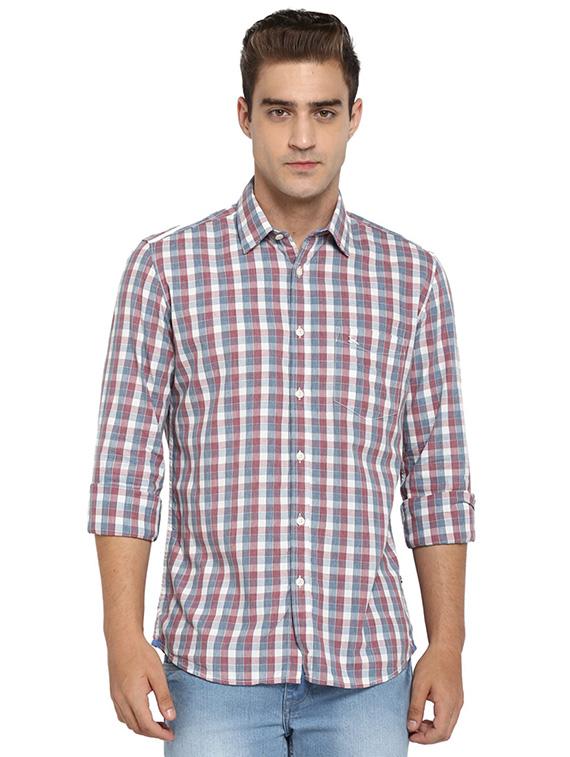 multi colored checkered casual shirt - 17696450 - Zoom Image - 0