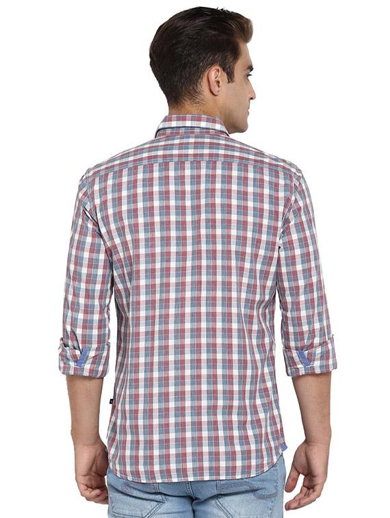 multi colored checkered casual shirt - 17696450 - Standard Image - 3