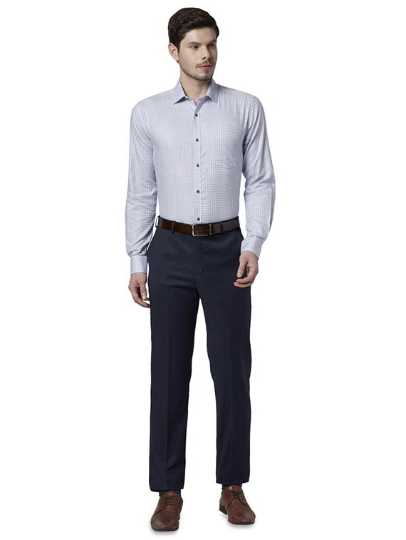 grey checkered formal shirt - 17696489 - Standard Image - 3