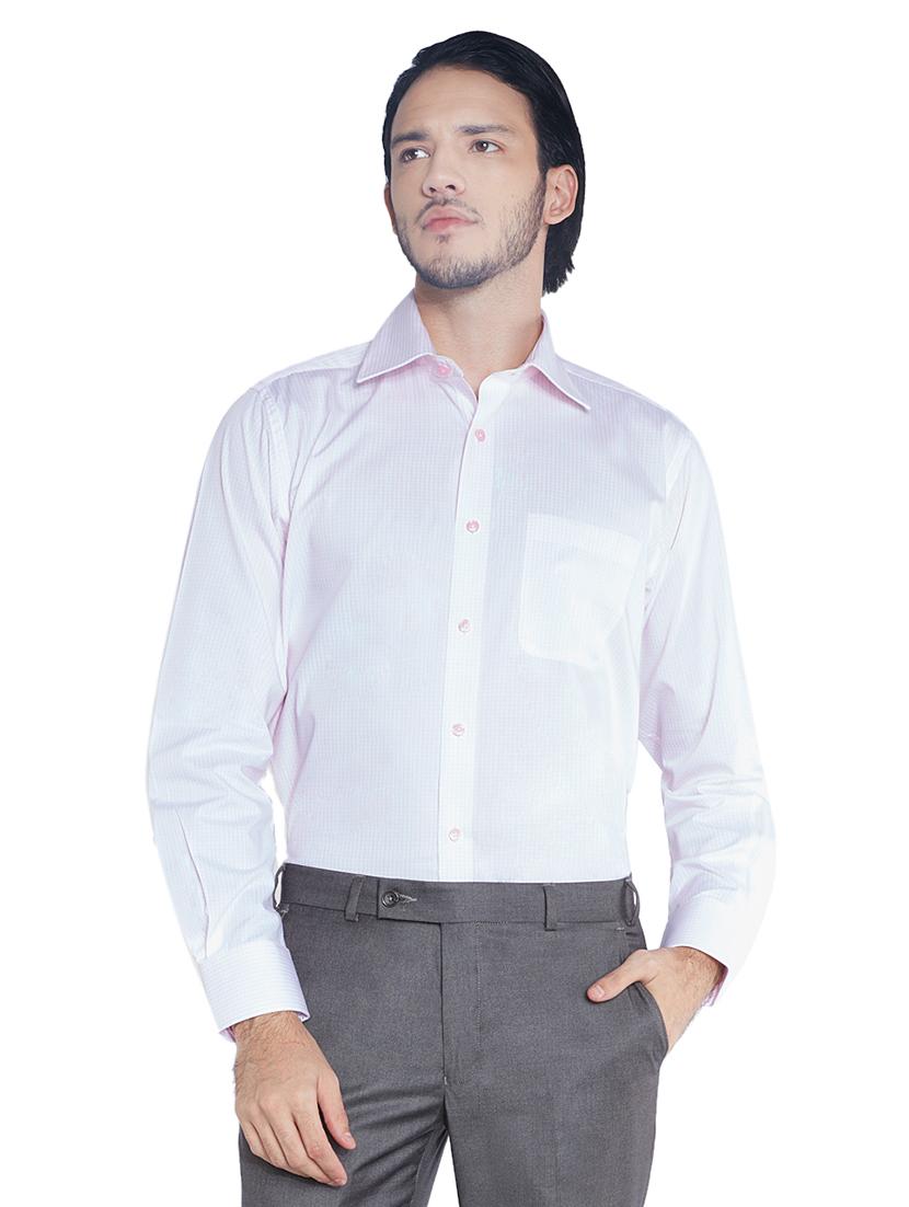 pink solid formal shirt  - 17696859 -  Zoom Image - 0