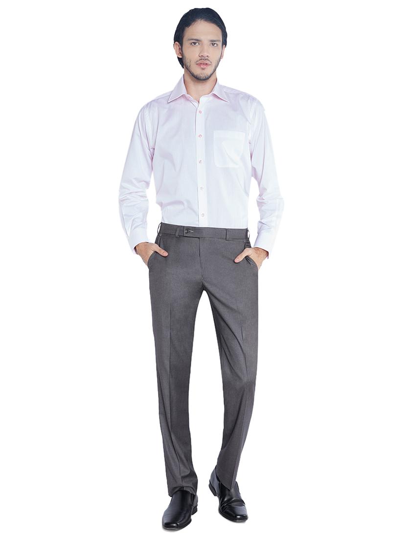 pink solid formal shirt - 17696859 - Standard Image - 3