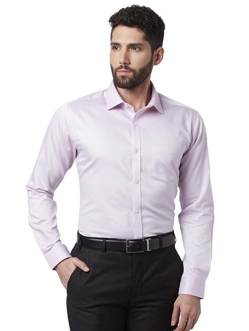 purple solid formal shirt - 17697044 - Standard Image - 0