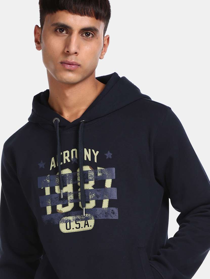 navy blue printed sweatshirt - 17708901 -  Standard Image - 3