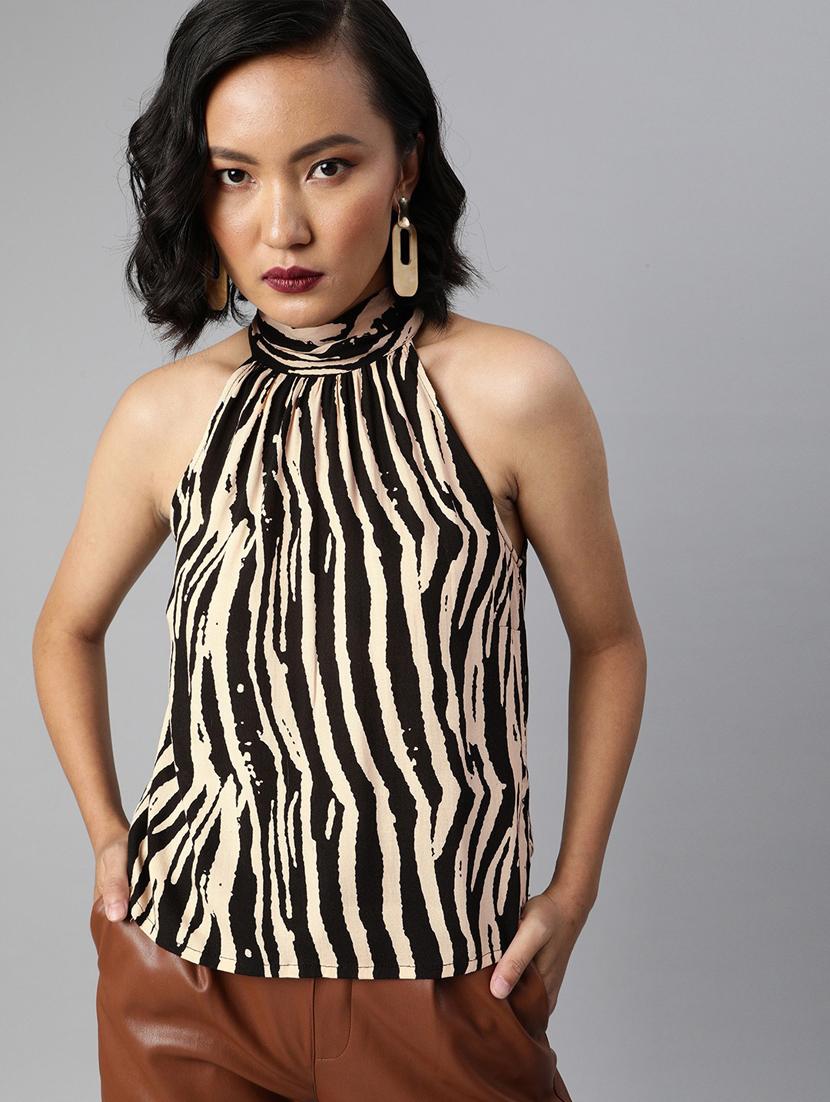 halter neck animal top  - 17710090 -  Zoom Image - 0