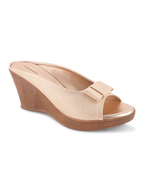 nude slip on wedge - 17710121 - Standard Image - 0