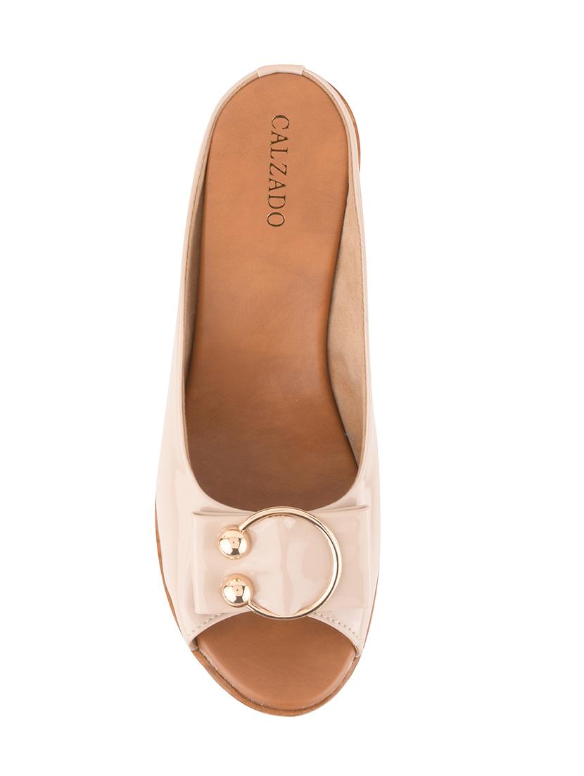 nude slip on wedge - 17710398 - Standard Image - 3