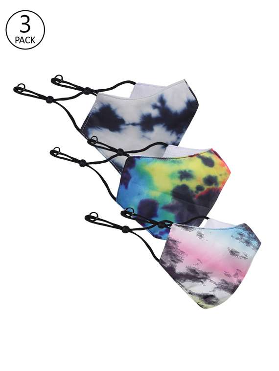 multi colored cotton printed men mask pack of 3 - 17714997 - Zoom Image - 0