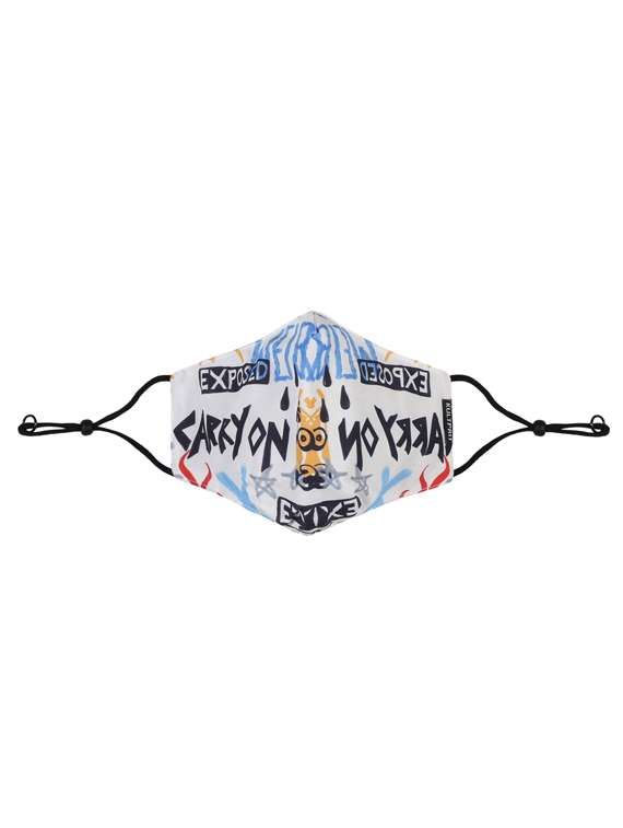 multi colored cotton printed men mask pack of 3 - 17715000 - Standard Image - 3