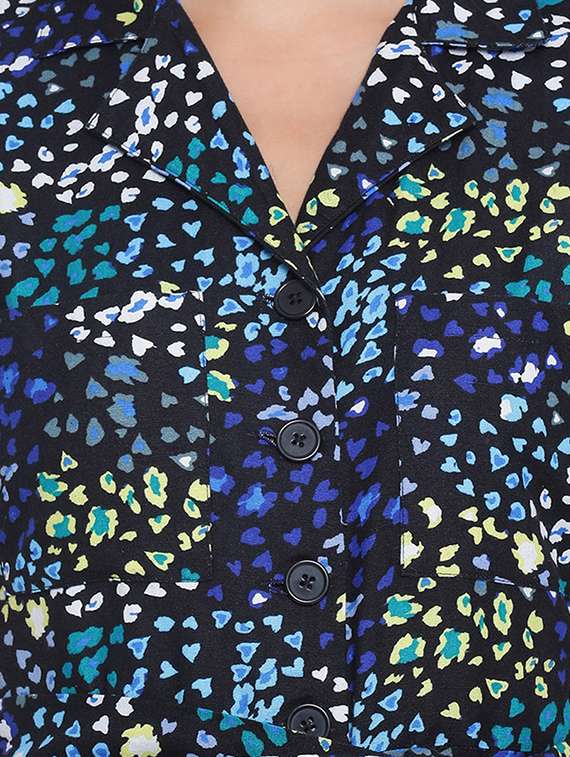 printed 3/4th jumpsuit  - 17715263 -  Standard Image - 3