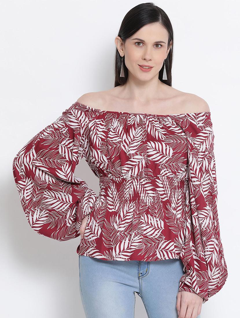 women's peplum off shoulder top - 17715292 - Zoom Image - 0