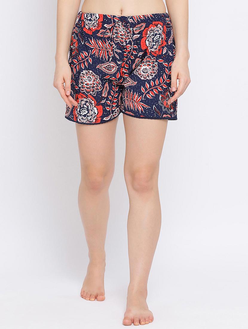drawstring waist printed short - 17715376 - Zoom Image - 0