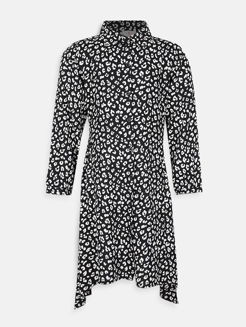 girls collared long sleeves frock - 17715411 -  Zoom Image - 0