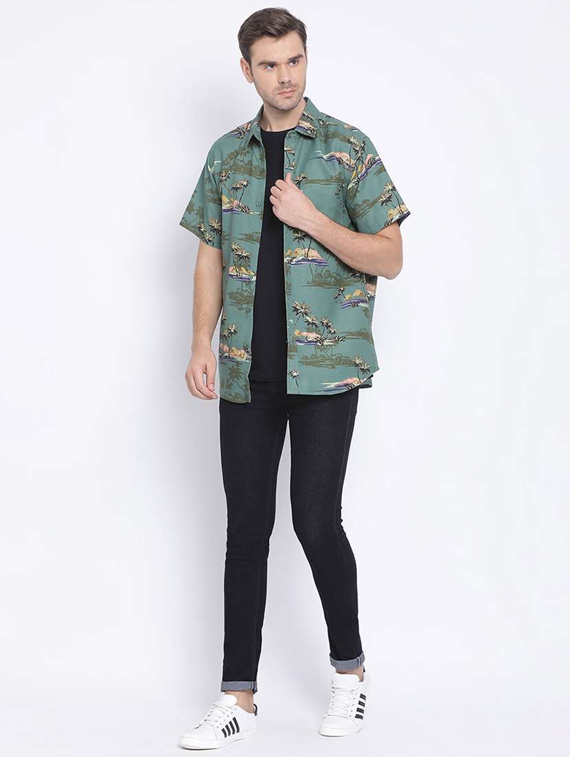 mens tropical casual shirt - 17715496 -  Standard Image - 3