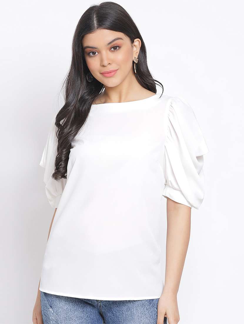 women's straight round neck top - 17715568 - Zoom Image - 0