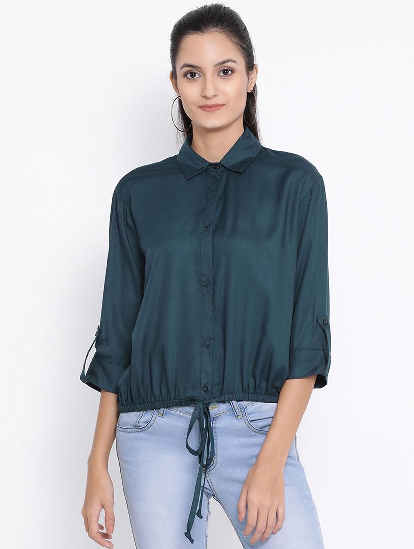 drawstring waist blouson shirt  - 17715605 -  Zoom Image - 0