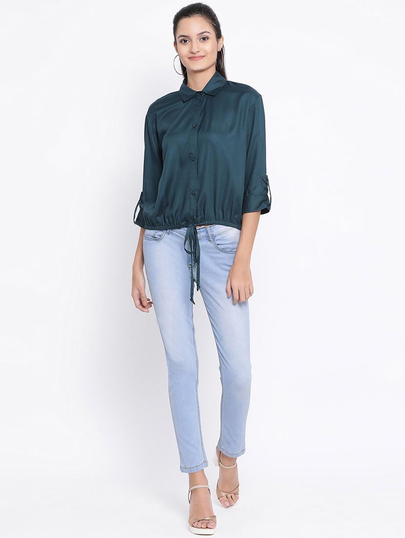drawstring waist blouson shirt - 17715605 - Standard Image - 3
