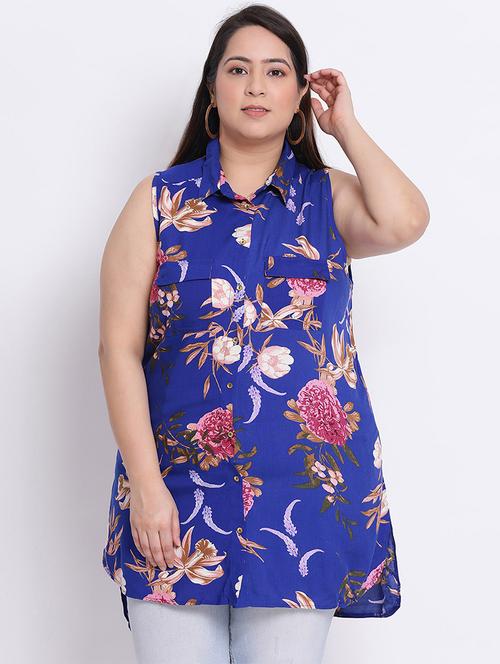 sleeveless plus shirt - 17715701 - Standard Image - 0