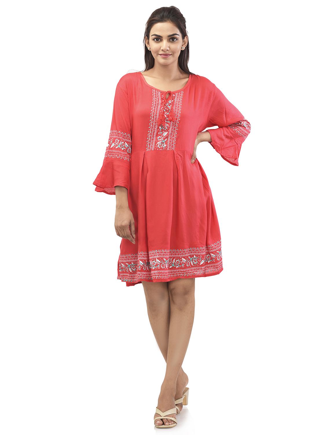 floral fit & flare dress - 17715811 - Zoom Image - 0