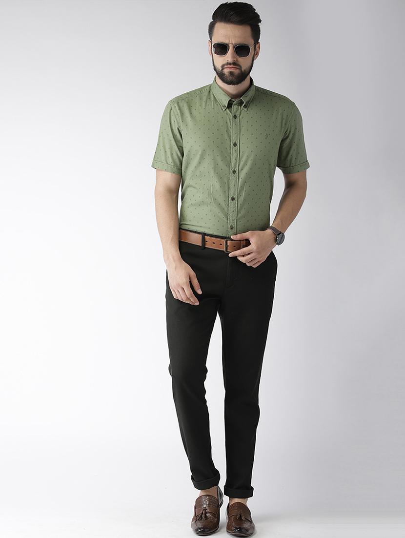 black solid chinos - 17716053 - Standard Image - 3