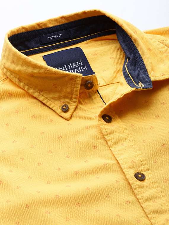 yellow printed casual shirt - 17716224 -  Standard Image - 3