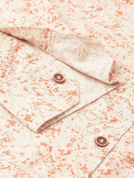 orange printed casual shirt - 17716304 - Standard Image - 5