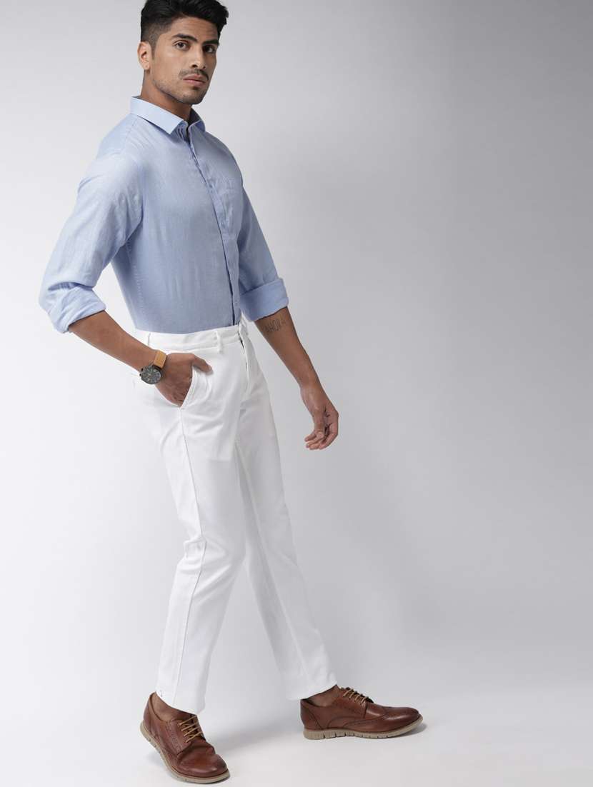 blue solid casual shirt - 17716441 - Standard Image - 3
