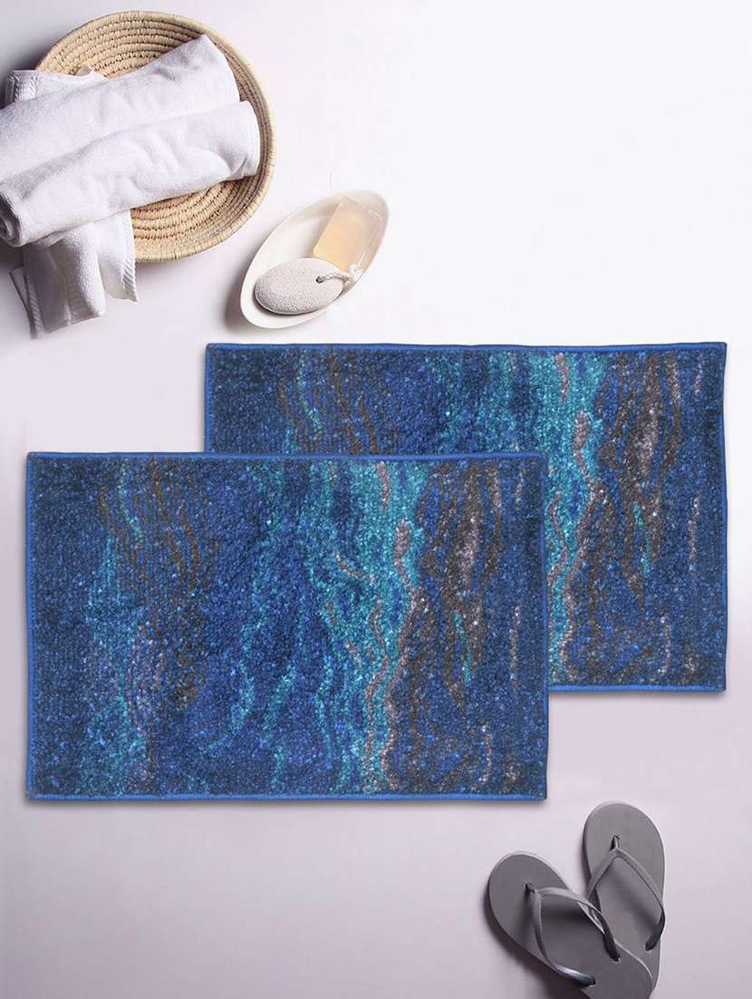 bianca soft-cotton bath mat with rubber back -2pc small (super dry) abstract-blue/grey7 blue/grey8