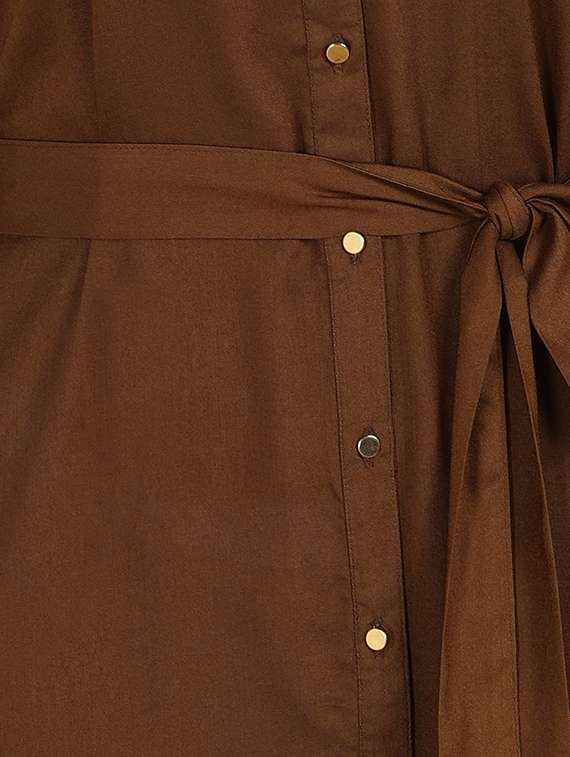 women's shirt solid dress - 17717605 - Standard Image - 3