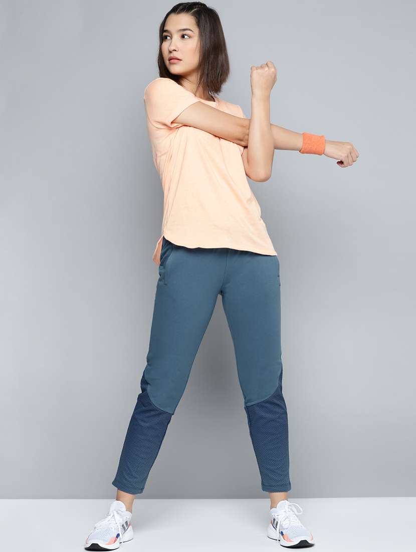 high rise solid track pant - 17718729 - Standard Image - 3