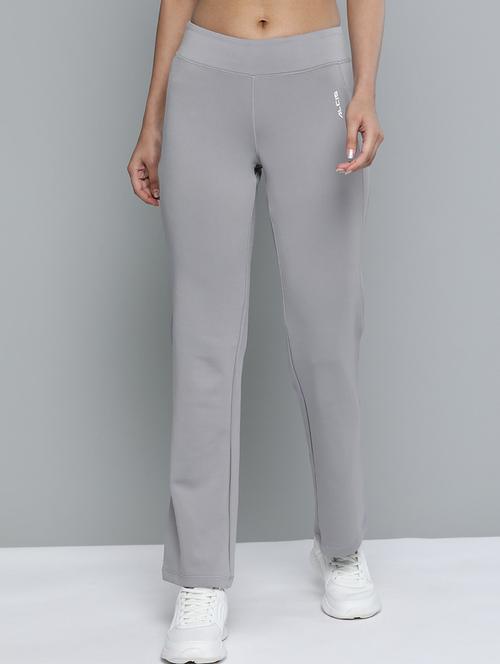 high rise solid track pant - 17718734 -  Standard Image - 0