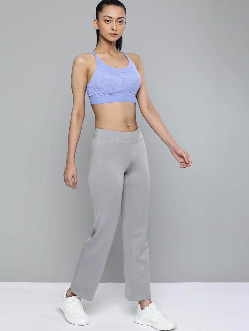 high rise solid track pant - 17718734 - Standard Image - 3