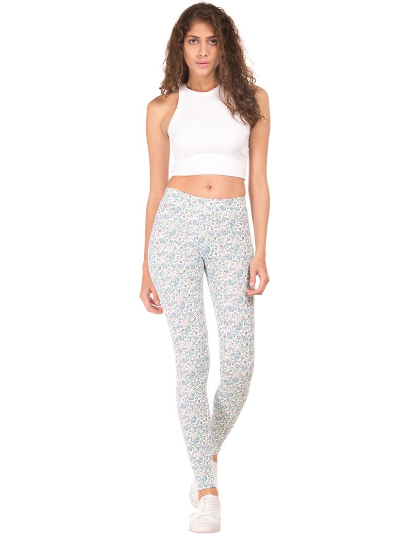 floral printed leggings - 17727407 - Standard Image - 3