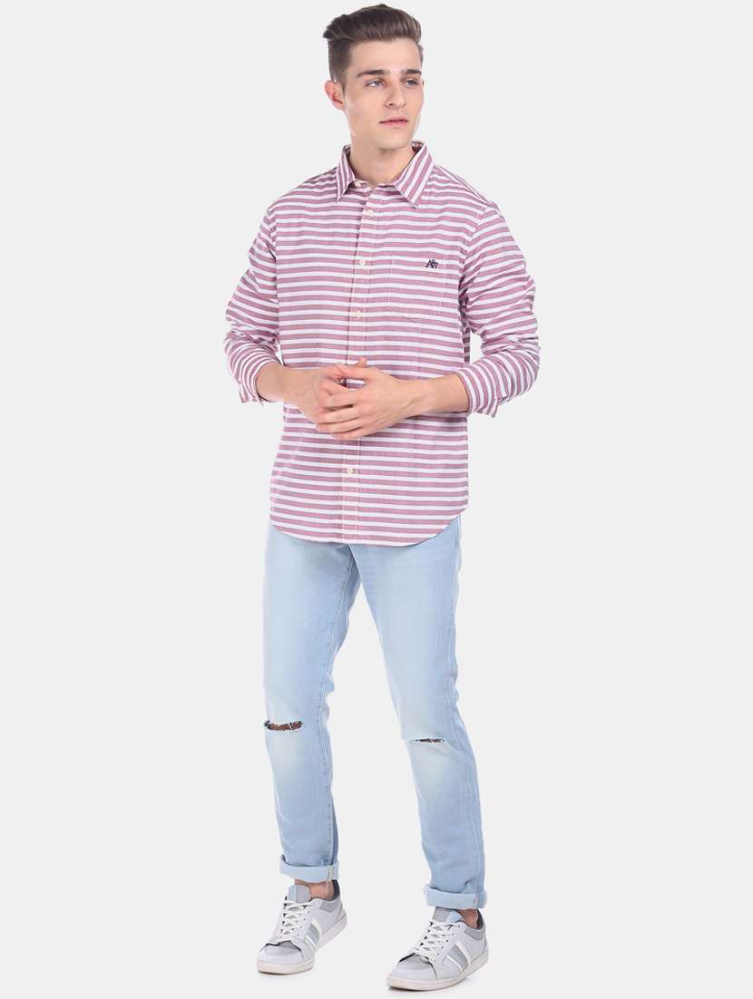 red striped casual shirt - 17727442 -  Standard Image - 3