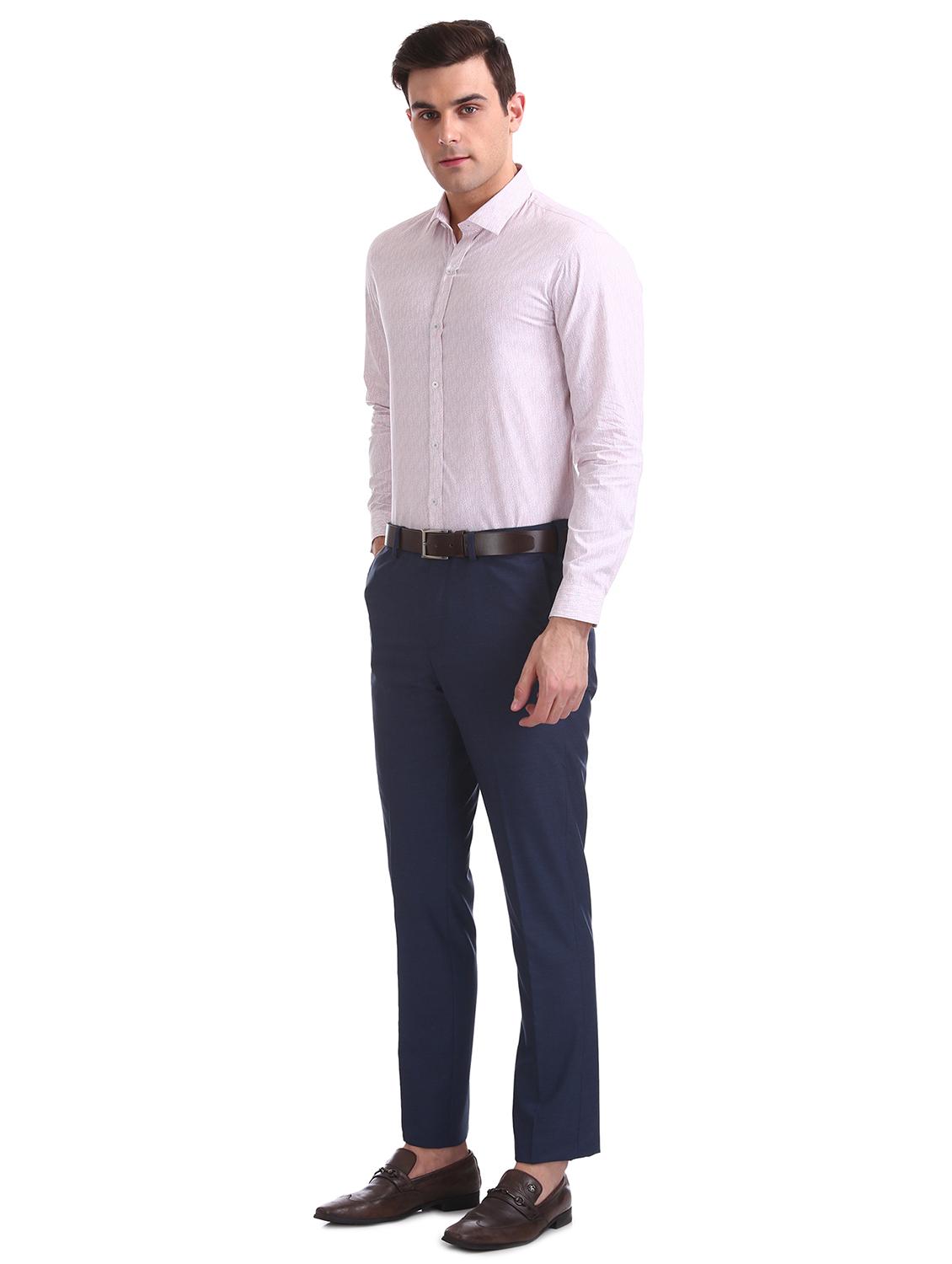 pink printed formal shirt - 17727733 - Standard Image - 3