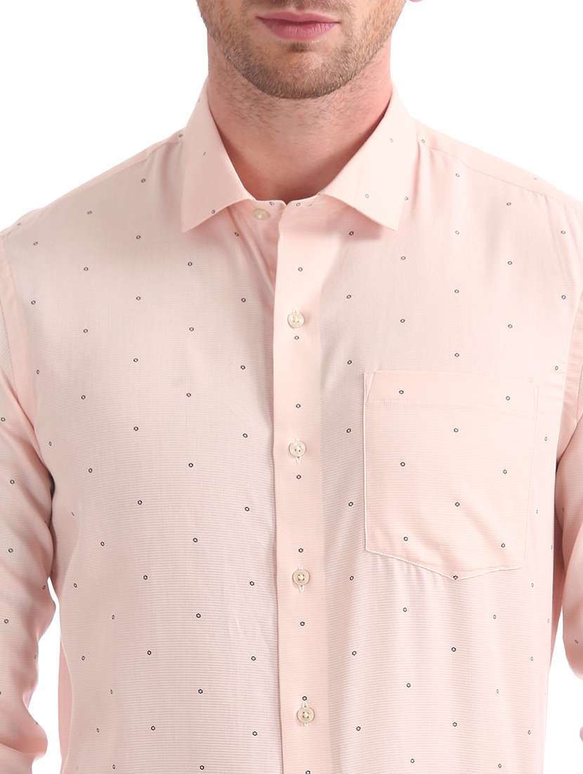 pink self design formal shirt - 17727755 -  Standard Image - 5