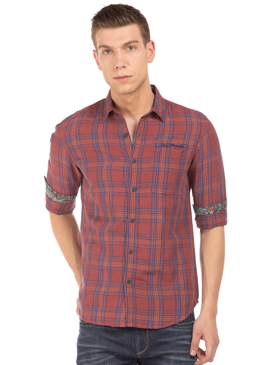 red checkered casual shirt - 17728110 - Zoom Image - 0