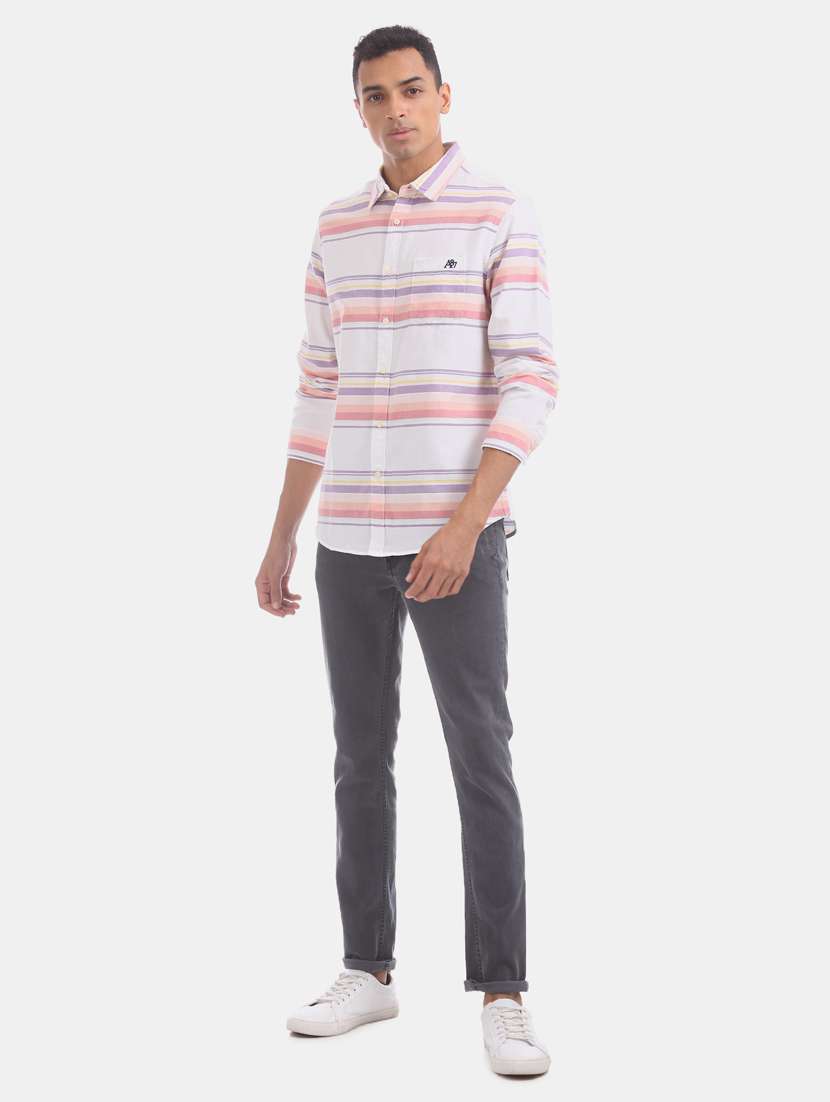 multi colored striped casual shirt - 17728511 -  Standard Image - 3